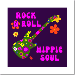 Rock N Roll, Hippie Soul, Flower Power, Hippie Posters and Art